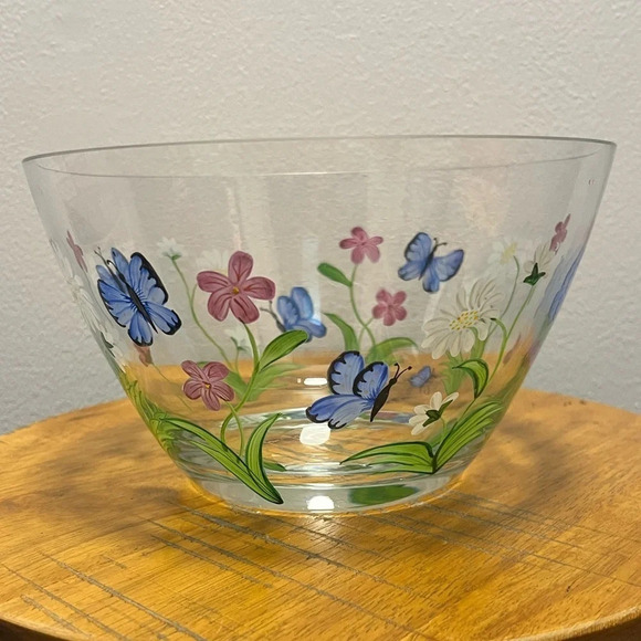 Lenox Butterflies and Blossoms Hand Painted Serving Bowl and Vase - Picture 4 of 4